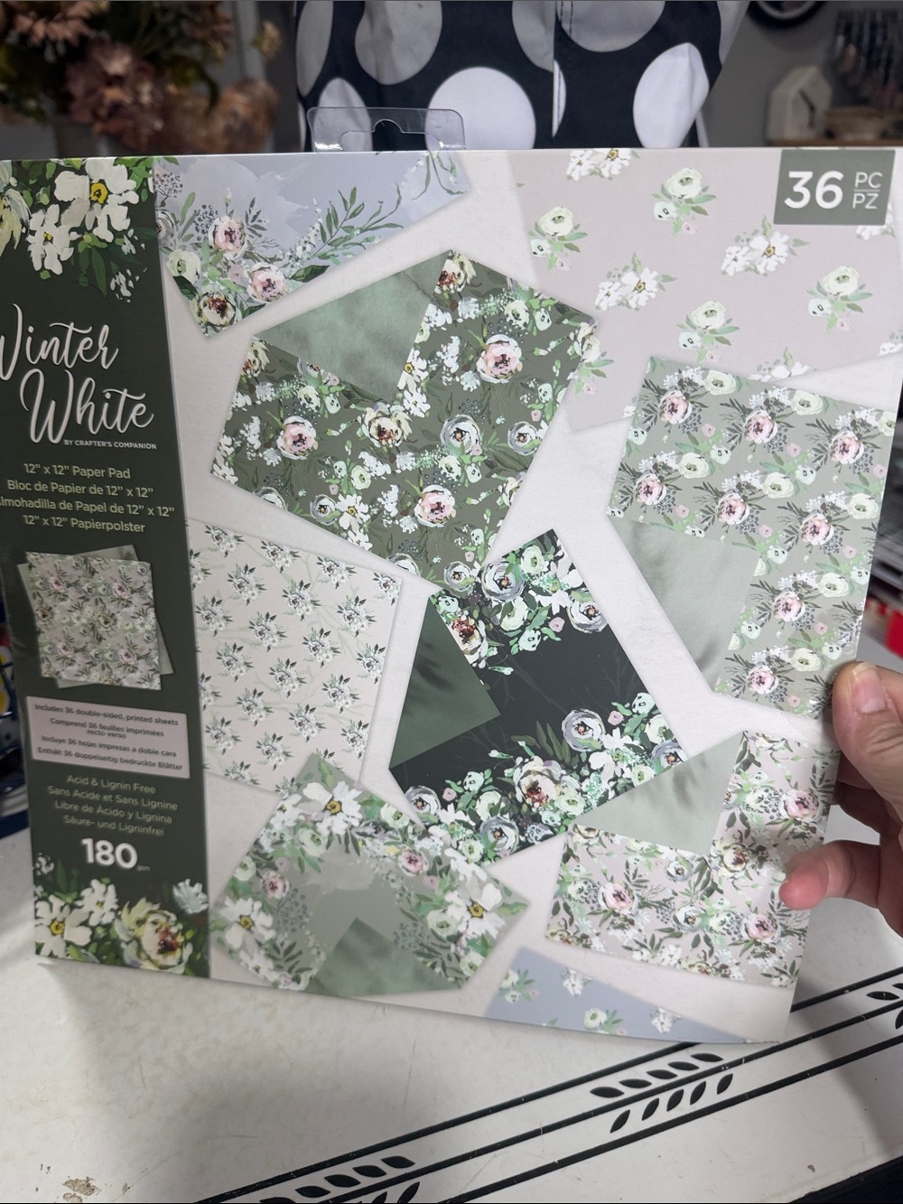 Crafters Companion Winter White Paper Pad